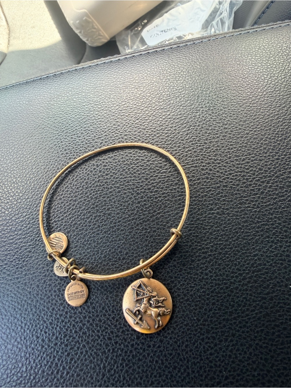 Alex and Ani Mixed Metal Charm Bangle Set in Silver and Rose-Gold Tones - Picture 8 of 11